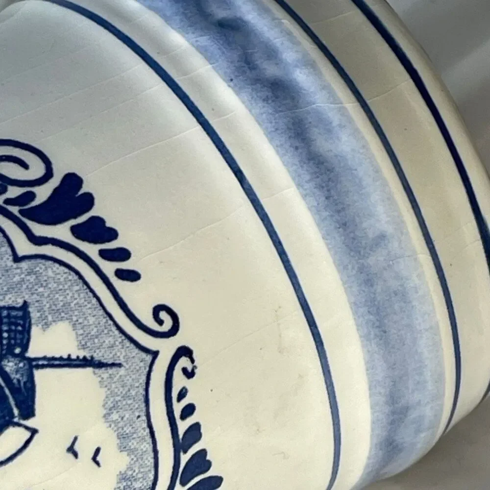 VTG Delft Blue beer stein 1982 floral beer stein.